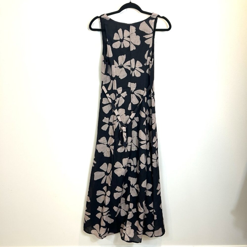 NWT Indikah Lillia Size XS Floral A-Line Maxi Dress Cotton Blend - Picture 8 of 11